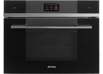SMEG SF4104WVCPN Stoomoven 41L Zwart inbouw 45 cm A+, Ophalen of Verzenden, Nieuw, 45 tot 60 cm, Minder dan 45 cm