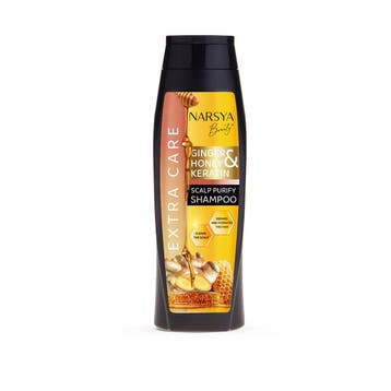 Natuurlijke shampoo met gember, honing en keratine voor, Nieuw