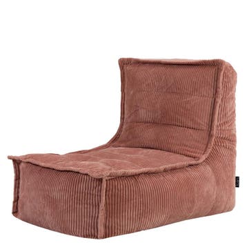 Dolce Zitzak Stoel Cord Lounger - Lichtroze, Verzenden, Nieuw