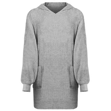 vidaXL Deken hoodie KINN Grijs L Katoen, Verzenden, Nieuw