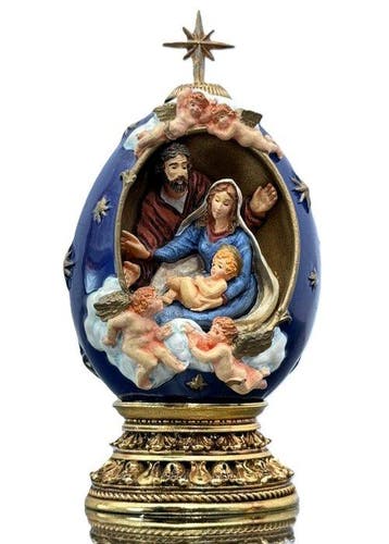 Fabergé ei - De Geboorte - House of Faberge 24 Karat Gold
