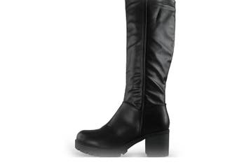 Charmosa Laarzen in maat 41 Zwart, Kleding | Dames, Schoenen, Hoge laarzen, Verzenden, Zwart, Zo goed als nieuw