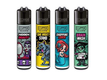 Clipper aansteker - Brain wash - CP11 (4 stuks), Verzenden, Nieuw
