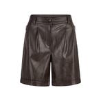 Marc Aurel • donkerbruine vegan leather shorts • 36, Verzenden, Nieuw, Maat 36 (S), Marc Aurel