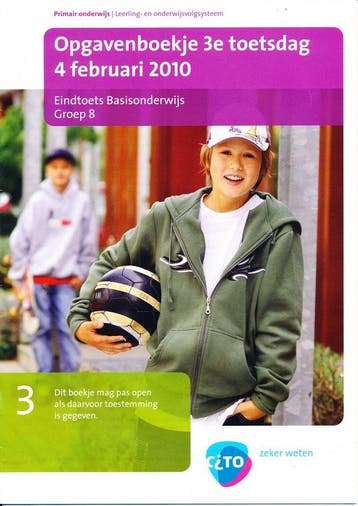 Eindcito groep 8 (2010) 3e toetsdag taal en rekenen, Verzenden, Nieuw