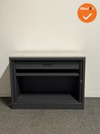 Roldeurkast - Basic - 75x100x45 - Refurbished - Antraciet me, Werkplek, Ophalen of Verzenden, Gebruikt, Kast