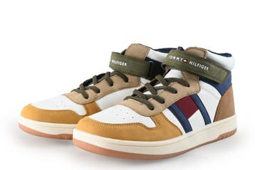 Tommy Hilfiger Hoge sneakers Jongens in maat 37 Beige, Verzenden, Jongen of Meisje, Schoenen, Tommy Hilfiger