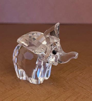 Swarovski - Beeldje - Olifant - Kristal, Antiek en Kunst