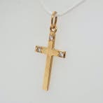 Hanger - 18 karaat Geel goud - 0.09ct. tw. Diamant, Sieraden, Tassen en Uiterlijk, Antieke sieraden
