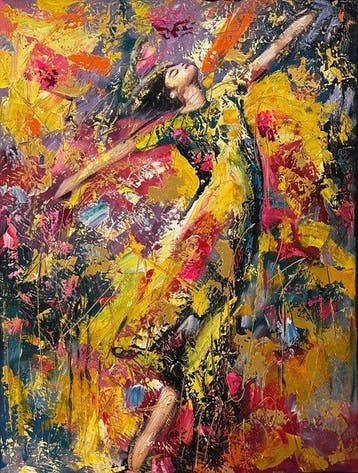 Nguyn Tùng Long (1993) - Danse au jardin secret 80 60 cm