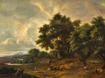 European School (XVIII - XIX) - Wooded Landscape with a
