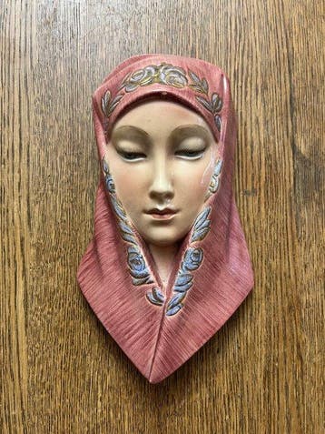 Lenci - Beeldje - Madonna con velo - Porselein, Glazuur,, Antiek en Kunst