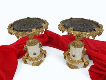Tazza (2) - Verguld brons