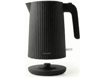 Seeger -   Waterkoker Zwart, Witgoed en Apparatuur, 1 tot 2 liter, Verzenden, Nieuw