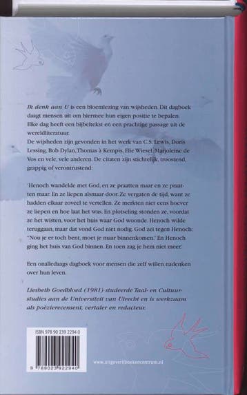 IK DENK AAN U 9789023922940 Liesbeth Goedbloed, Boeken, Verzenden, Gelezen, Liesbeth Goedbloed