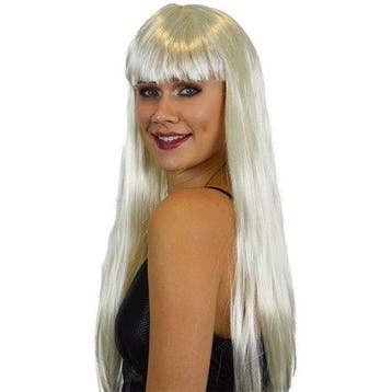Jaren 50 pruik wit blond, Verzenden, Nieuw, Feestartikel
