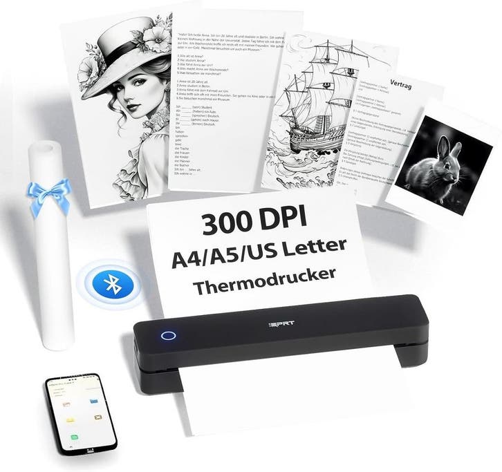Draadloze A4 Printer Onderweg | 29% Korting | Nieuwstaat, Computers en Software, Printers, Draadloos, Thermo-printer, Zwart-en-wit printen