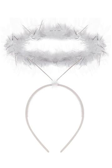 KIMU® Haarbandgel Wit Halo Diadeem Aureool Engeltje Kerst An, Kleding | Dames, Carnavalskleding en Feestkleding, Ophalen of Verzenden