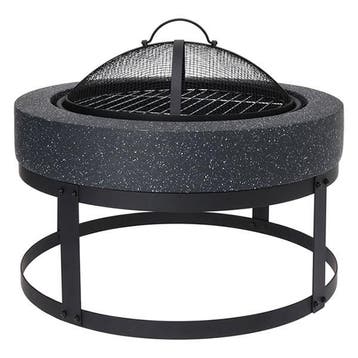 Vuurschaal | Gardalux | ø 50.5 x 37 cm (Grill, Zwart), Tuin en Terras, Verzenden, Nieuw