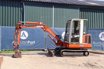 Veiling: Rupsgraafmachine Atlas R804 Diesel 1993, Ophalen, Graafmachine