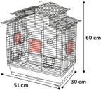 Vogelkooi Flamingo Numfor 1 Taupe/Zwart – Parkietenkooi 5., Verzenden, Nieuw, Metaal, Vogelkooi