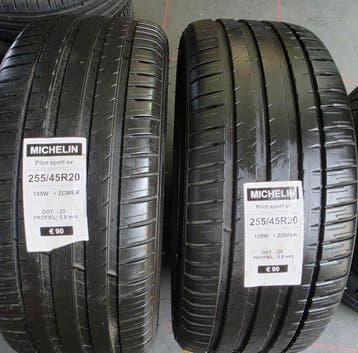 255/45r20 105W Extra load. Michelin Pilot Sport(EV), Ophalen, Gebruikt, 255 mm, Band(en)