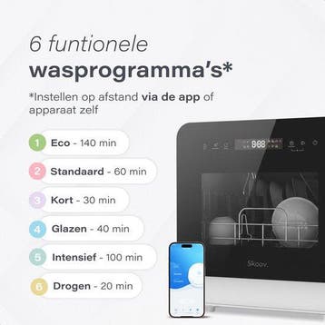 2dekans | Skoov Mini Vaatwasser met waterreservoir - 5, Ophalen of Verzenden, Zo goed als nieuw