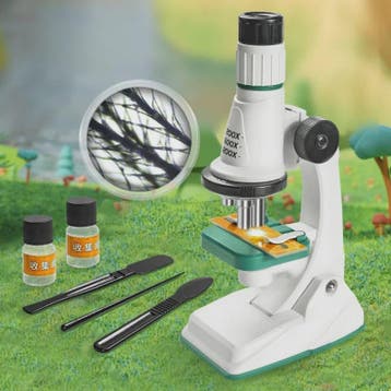 Kinderen Microscoop Set 200x-1200x Vergroting met LED Licht, Verzenden, Nieuw