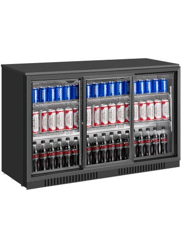 Koelkast - 320 Liter - 3-Deurs - Glazen Deur - Geventileerd, Verzenden, Nieuw in verpakking