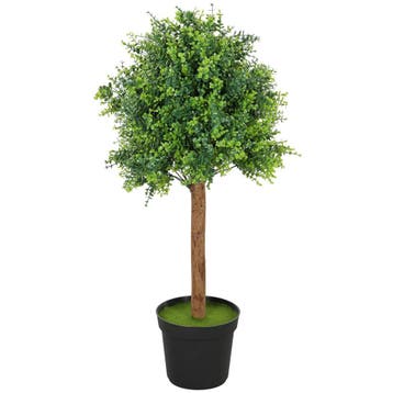 TRUUSK Kunstplant Kunstmatige Buxusboom 90cm - Plastic Plant, Verzenden, Nieuw