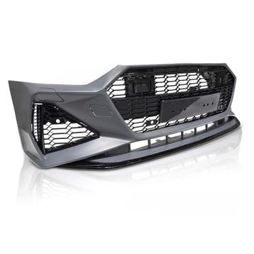 Voorbumper Audi A7 C8 4K8 2019-.. RS7 Look Zwart, Ophalen of Verzenden, Nieuw
