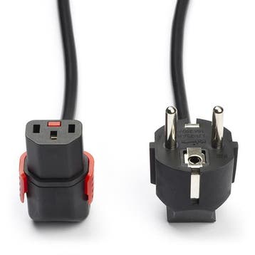 C13 kabel | ACT | 1 meter (Haaks, Omlaag, IEC lock), Verzenden, Nieuw