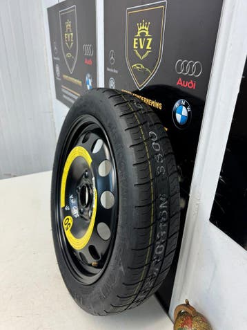 1 stuk Reservewiel 125/70R16 inch VW Golf 5/V/6/7/8 5x112, Gebruikt, 16 inch, Banden en Velgen, Personenwagen