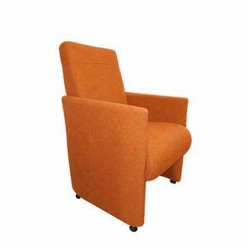 Eetkamerstoel Rob - eetkamerstoelen - Oranje, Nieuw, Stof