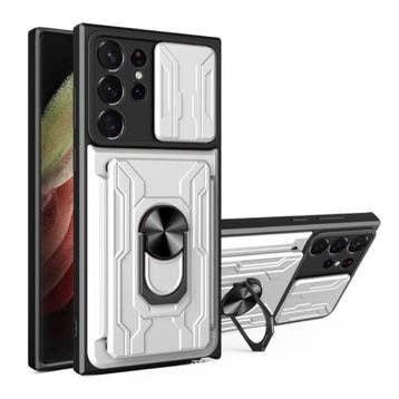 Samsung Galaxy A12 (5G) - Card Slot Hoesje met Kickstand en, Verzenden, Nieuw