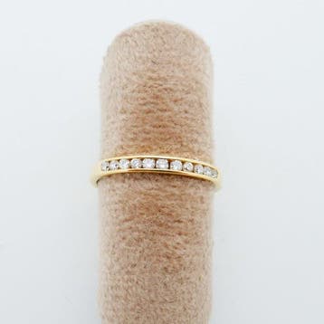 Zonder minimumprijs - Ring - 18 karaat Geel goud - 0.17ct., Nieuw