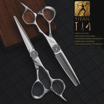 TITAN Professionele Kappersscharen & Barbier Scharen Set - 5, Verzenden