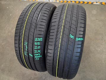 235/45/20 100T PIRELLI P7 OMERBANDEN 6MM PROFIEL 2X, Auto-onderdelen, Ophalen, Gebruikt, 235 mm, Band(en)