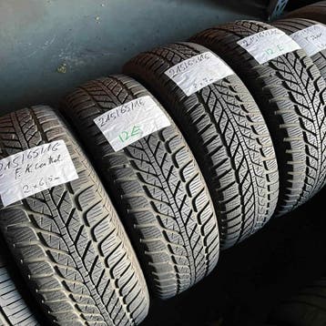 4 x Fulda 215-65-16 Winterbanden 7mm, 16 inch, Band(en), Personenwagen, Gebruikt