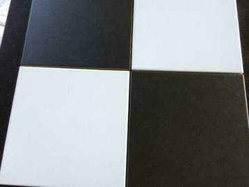 RESTPARTIJ ,Vloertegel ZWART ,WIT -20x20cm €24.00 INCLBTW, Keramiek, Nieuw, 20 tot 40 cm, 10 m² of meer