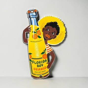Florida Boy Orange - Emaille plaat - Emaille