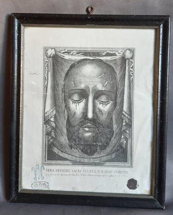 Relikwie - hout, glas, linnen, was, karton - 1850-1900 - Het