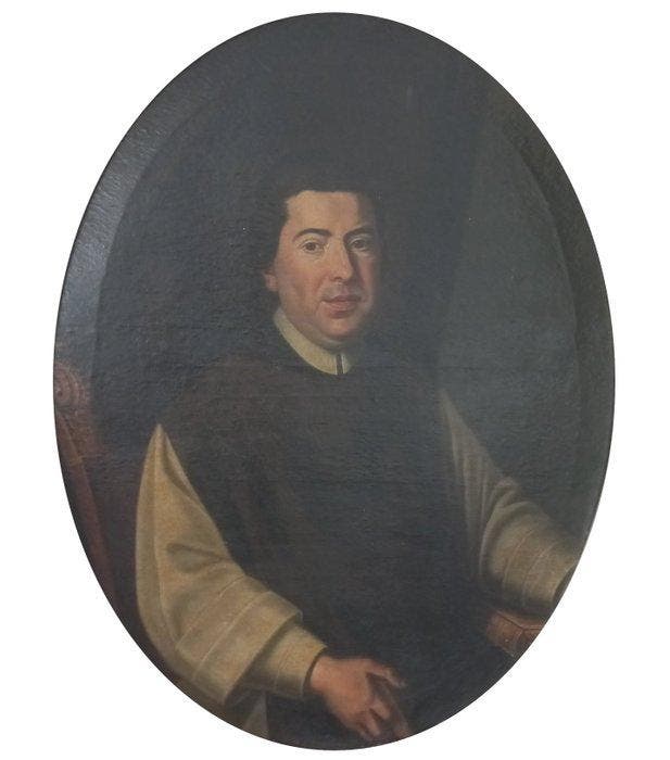 Italiaanse school (XVIII) - Personaggio nobile, Antiek en Kunst, Kunst | Schilderijen | Klassiek