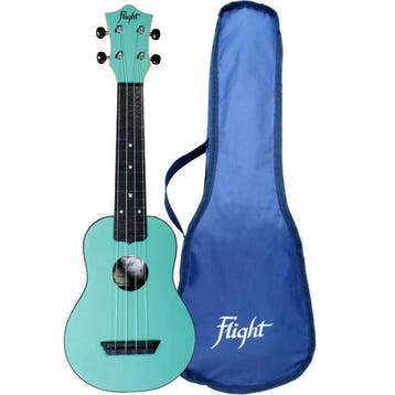 Flight TUS-35 LB Soprano Ukulele Lichtblauw met Linden Top,, Ophalen of Verzenden, Nieuw