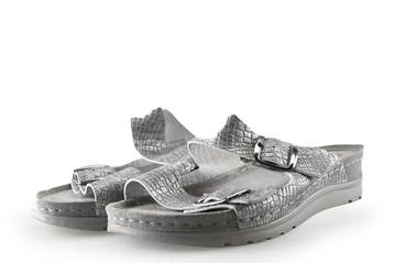 Rohde Slippers in maat 42 Zilver, Kleding | Dames, Schoenen, Slippers, Overige kleuren, Verzenden, Rohde