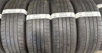 4x 255-55-18 Michelin RFT Winter 4x 5mm €60 PST 255 55 18, Ophalen, 18 inch, Gebruikt, 255 mm