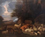 Philippe Peter Ross (1655-1706), Werkplaats van - Il riposo
