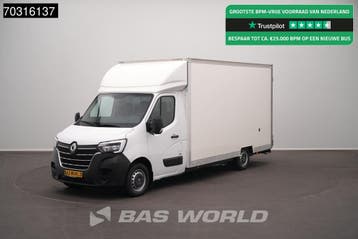 Renault Master 145PK Lowliner Bakwagen LED Navi Airco Cruise, Stof, Gebruikt, Euro 6, Renault