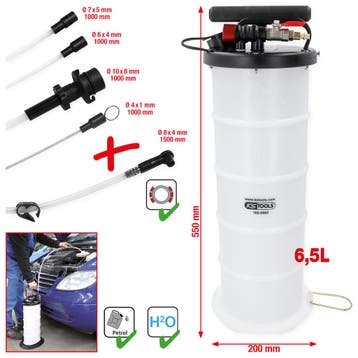 KS Tools Vacuüm Olieafzuigpomp 6,5 Liter – Pneumatisch en, Auto diversen, Verzenden, Nieuw