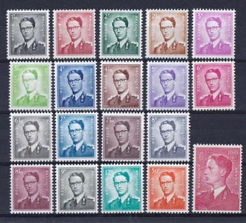 België 1953/1966 - Koning Boudewijn Type Marchand, volledige, Gestempeld